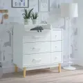 Комод пеленальный Pituso Kids Vintage Premium, Древесина белая, 6 ящиков