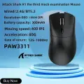 Attack Shark R1 Трехрежимная игровая мышь сенсор PixArt PAW3311, 18000 точек на дюйм, 1000 Гц, Чёрный