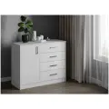 Комод с дверцей и ящиками для одежды в спальню Катрин 6 83,0х100,0х43,5 см, белый