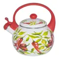 Чайник со свистком 2,5 л эмалированная сталь, со свистком EM-1327 Перцы