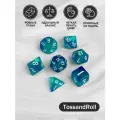 Кости игральные, дайсы, кубики для DnD (ДнД) 7 шт, Светло-Голубой