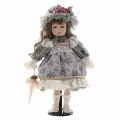 Кукла фарфоровая Лилия, в винтажном стиле L21 W11 H45 см