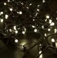Светодиодная гирлянда Neon-night Нить 10 м, 100 светодиодов, тепло-белое свечение, черный ПВХ, IP65