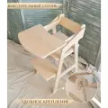 Растущий стул со столиком для кормления / деревянный