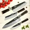 Набор кухонных ножей NIHONTO Gyuto+Kiritsuke+Katsu Hocho+Petty, сталь AUS-8, 4 ножа
