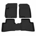 Коврик салонный резиновый (черный) для Kia Ceed (06-12) (Борт 4см)