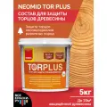 Грунт-антисептик для защиты торцов древесины Neomid TOR PLUS, готовый состав, 5 л