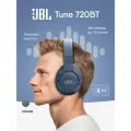 JBL 2025 Наушники беспроводные Tune 720BT большие накладные, Bluetooth, с микрофоном, синие