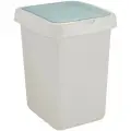 Контейнер для мусора Пластик Репаблик Step, с крышкой Push to Open, 25 л, белый