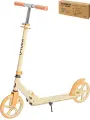 Самокат 2-х колесный серия COMFORT+ колеса PU, нагрузка до 100 кг, регулируемая высота ручки от 89-103 см, бежевый