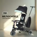 Детский трехколесный велосипед MOWBaby Trixie MC055, Black/Green