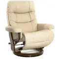 Кресло реклайнер FALTO Valencia (встроенная подножка, натуральная кожа, бежевый)