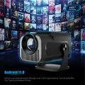 Портативный проектор WUDUNG HY320 Mini, Android 11, 4К, двойной Wi-Fi6, BT5.0, черный