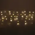 Гирлянда для дома бахрома «Мерцание» ш1,5м* в30/50 см 48 ламп LED, прозрачн. пров, авторежим, IP-20, Теплый белый