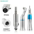 3 шт./компл, стоматологический низкоскоростной наконечник, стандартные комплекты головок, воздушная турбина, прямой, угловой и пневматический двигатель, микромотор, 6 цветов, 2/4 отверстия, 4 Hole Silver