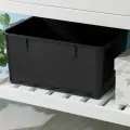 Емкость для хранения ПластоС 18 л, 42х30х20 см, цвет черный, пластик (Е18 Ч)
