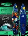Сапборд Point Break 12.6 ВАН ГОГ VAN GOGH, SUP доска 3 слоя 25 PSI, SUPBOARD Premium 12,6 (384х81х15см)