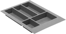 Лоток для столовых приборов в модуль 400мм AXISPACE, антрацит