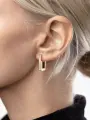 Серьги Greenbird, перламутр, золотой