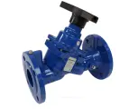 Клапан балансировочный ручной чугун Ду 125 Ру16 Тмакс=120 оС фл Kvs=255.8м3/ч с измерительными ниппелями Benarmo