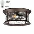 Уличный светильник с лампочками Odeon Light Mavret 4961/2C+Lamps E27 P45