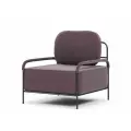 Кресло Novelti Gufo LUX Velutto25 (67х72х65 см) NoveltiRus, велюр, сиреневый, 18 кг