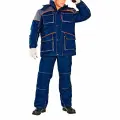 Костюм рабочий утепленный Спец 64-66 рост 170-176 см темно-синий/серый