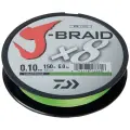 Плетеный шнур DAIWA J-Braid X8, 150 м, 6 кг, желтый, 1 шт.