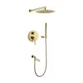 Душевая система скрытого монтажа Grocenberg GB5099GO-1 Золото
