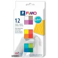 Полимерная глина запекаемая набор FIMO soft «Бриллиантовые цвета», 12 цветов по 25 г