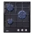 Варочная панель газовая Simfer 45см, 3 конфорки, электроподжиг, эмалированные решётки, 5 ЛЕТ ГАРАНТИЯ, ТУРЦИЯ