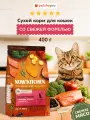 NOW'KITCHEN беззерновой сухой корм для взрослых кошек со свежей форелью, лососем и овощами, Adult Grain-free Recipe, Trout, Salmon, 0.4 кг.
