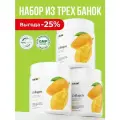 1WIN Коллаген порошок с витамином C, Хондроитином и Глюкозамином, вкус Манго, набор из 3 шт