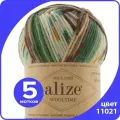 Пряжа Alize Wooltime 11021, 100 г, 200 м, 5 штук