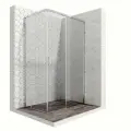 Душевой уголок 120х80 см с раздвижными дверями Ambassador Queen 11011106R: правостороннее душевое ограждение из стекла 6 мм, профиль хром