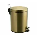 Ведро мусорное круглое с педалью Золото, 5л (105-G)