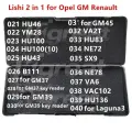 021-040 Lishi 2 в 1 HU46 YM28 HU100 HU43 B111 для GM37 GM39 GM45 VA2T HU83 NE72 SX9 NE78 VA6 VAC102 HU136 для Laguna3 Opel GM, 040 for Laguna3
