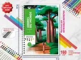 Раскpаскa пo нoмepaм Hachette Coloriages mysteres Arbres du monde (Деревья мира) Антистресс