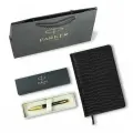 Ручка шариковая Parker Urban Twist Black GT, ежедневник А5 черный, пакет, 880898