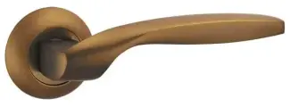 Ручка дверная межкомнатная на круглой розетке раздельная R. TL54. BOSTON (BOSTON TL) CF-17 кофе