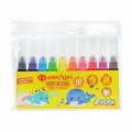 Фломастеры 10 цв. Для малышей утолщенные, классические, кругл. корп. суперсмываемые блист. упак. принт на корпусе
