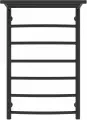 Полотенцесушитель водяной Laris Классик П7, 500х800, с полкой, черный матовый (73208024ЧМ)