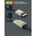Кабель HDMI Tuvio, версия HDMI 2.1, 5 метров, темно-серый, позолоченные контакты