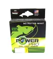 Плетеный шнур PowerPro 135m 0.08mm 4kg Hi-Vis Yellow
