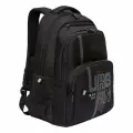 Школьный рюкзак GRIZZLY RU-430-2 черный-синий, 32х45х23