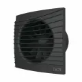 Вентилятор осевой вытяжной SILENT 4C Matt Black с обратным клапаном D100 DICITI