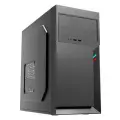 Корпус для компьютера Foxline FL-702-FZ450-U32, черный, Micro-ATX, БП 450Вт, 4 слота расширения, 2 отсека 2,5