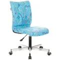 Компьютерное кресло Бюрократ CH-330M офисное текстиль синий 1 шт. неприменимо металл металл пластик черный/хром