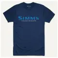 Simms Футболка Logo T-Shirt dark moon heather, Мужской, L активный отдых