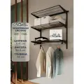 Гардеробная система, гардеробная Abelle AB-1145 черный, металл, 100х102,5х45см